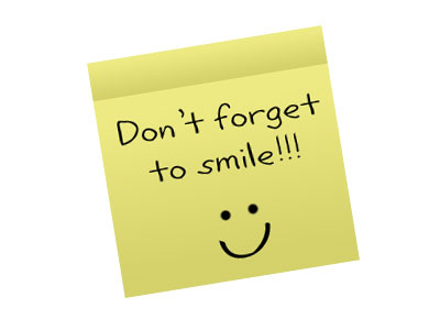 Don't Forget To Smile Note