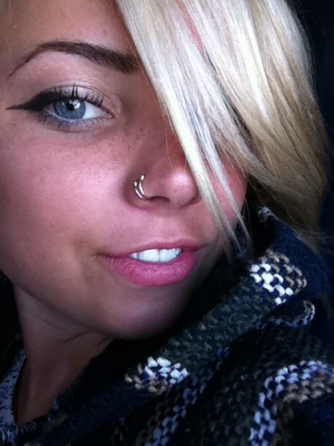 Dual Nose Piercing Picture For Girls