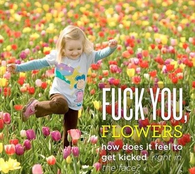 Fuck You Flowers Funny Picture