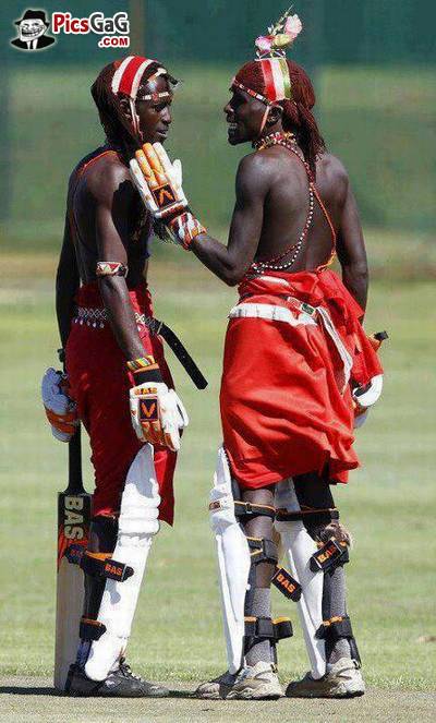 Funny African Cricket Players