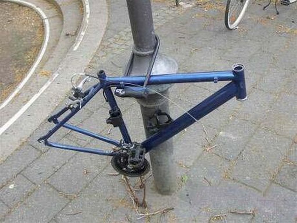 Funny Bicycle Lock Fail