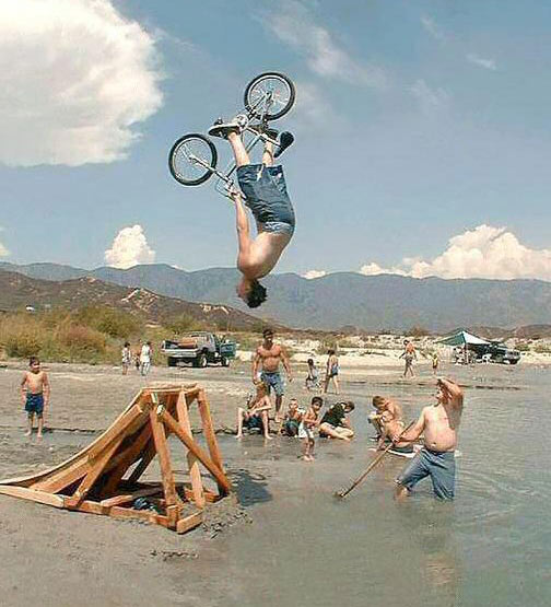 Funny Bicycle Stunting Picture