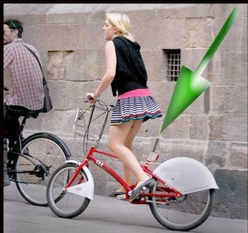Funny Bicycle Without Seat