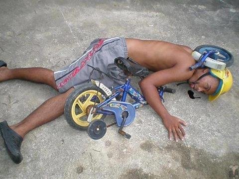 Funny Small Bicycle Accident