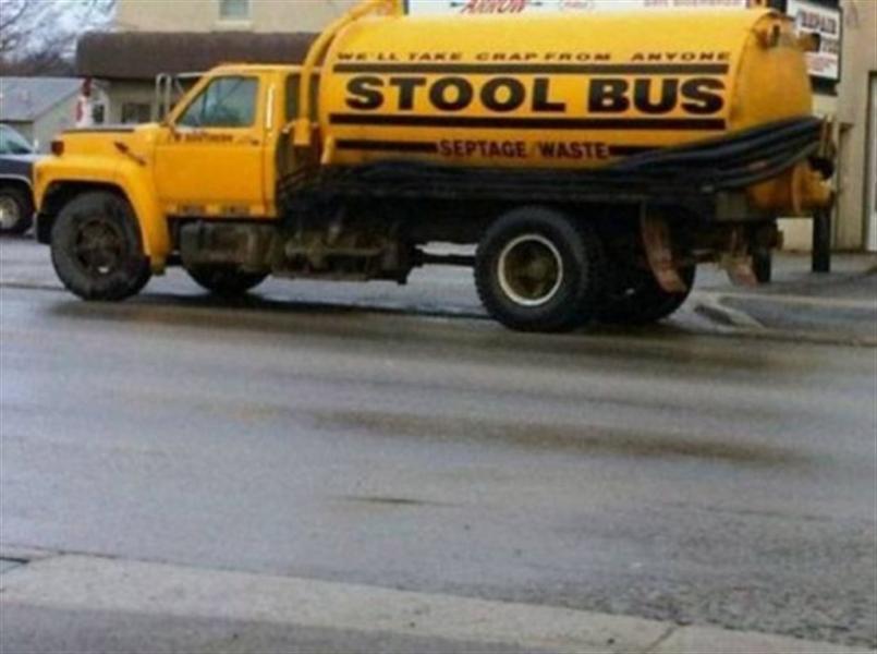 Funny Stool Bus Truck Image