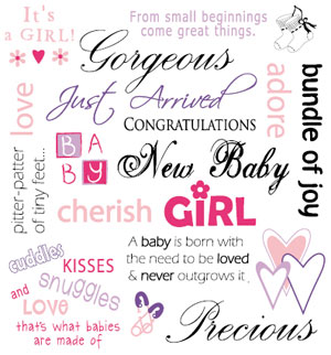 Gorgeous Just Arrived Congratulations New Baby Girl