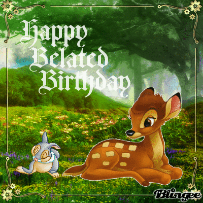 Happy Belated Birthday Animated Picture