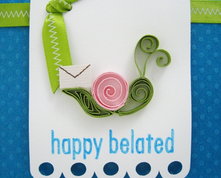 Happy Belated Birthday Greeting Card For You