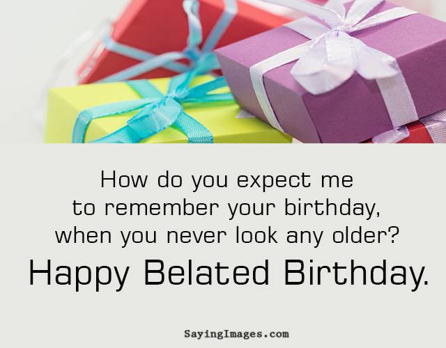 Happy Belated Birthday Wishes Image