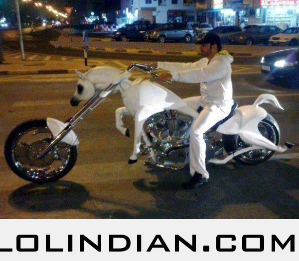 Horse Shape Bike Funny Image