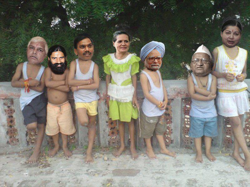 Indian Funny Political Childhood Photoshopped Picture