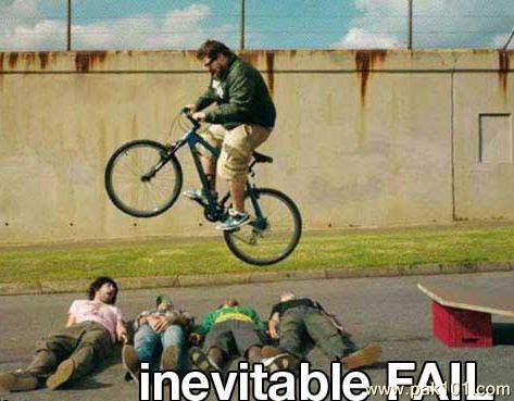 Inevitable Fail Funny Bicycle Picture