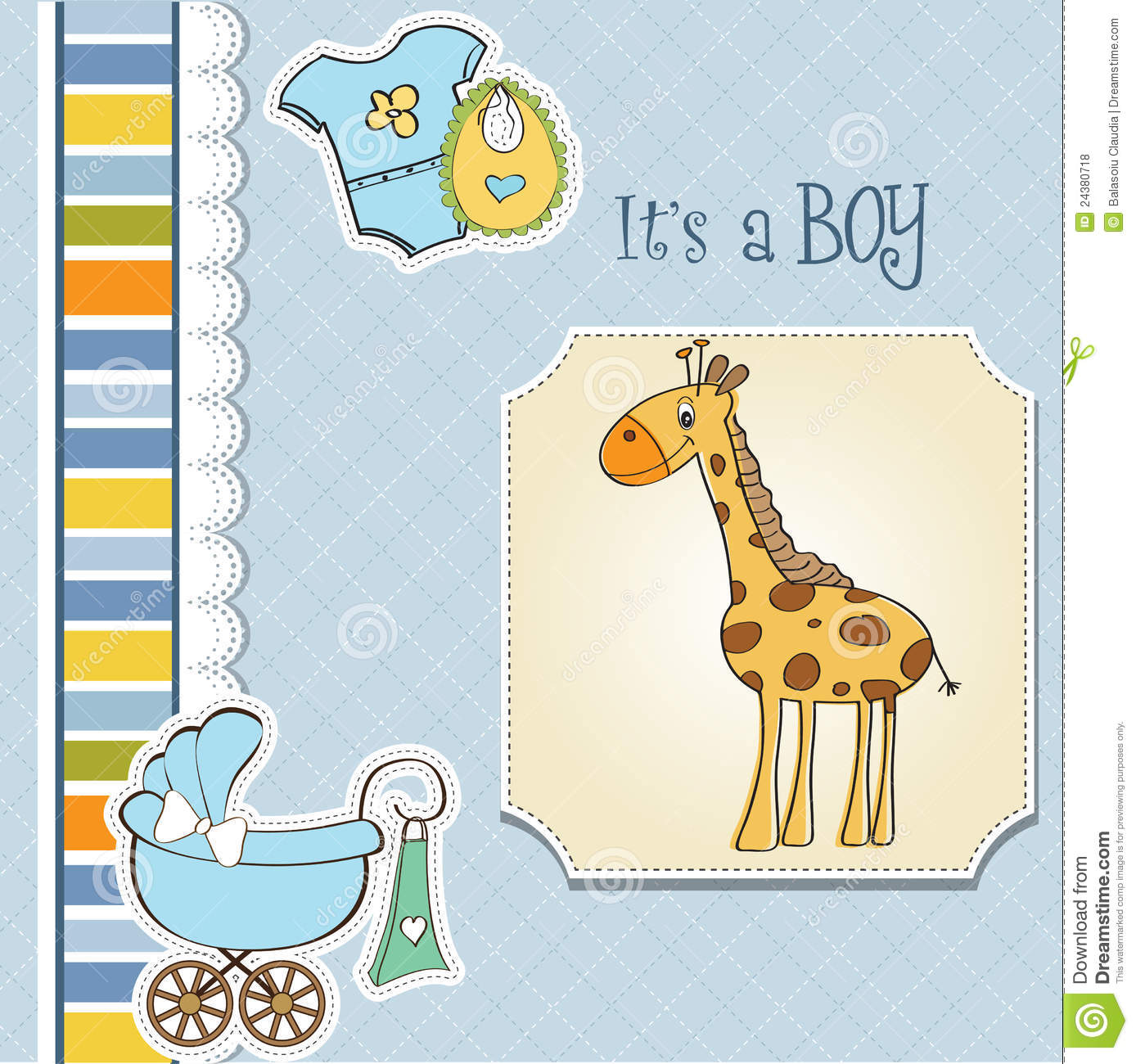It's A Boy Greeting Card Image