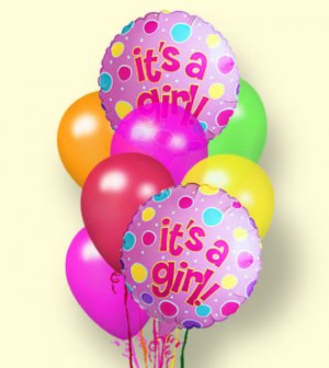 It’s A Girl Balloons Picture