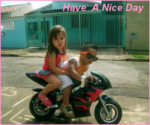 Kids On Bike Funny Picture