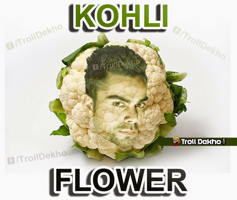 Kohli Flower Funny Image