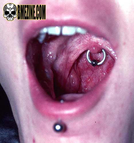 Labret And Uvula Piercing Picture