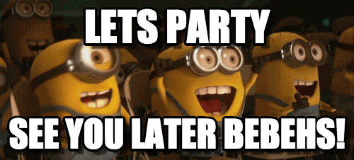 Lets Party Enjoying Minions Picture