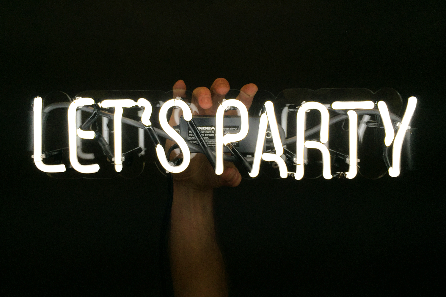 Let's Party Neon Text Picture