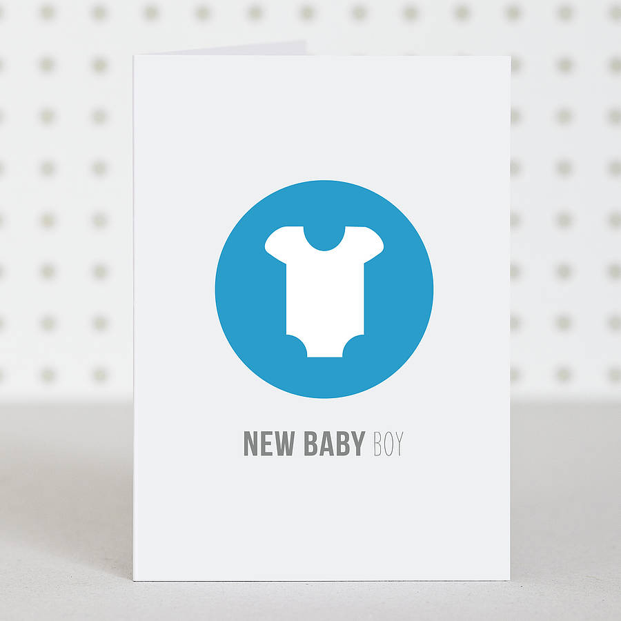 New Baby Boy Greeting Card