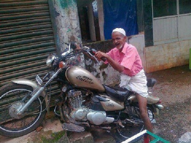 Old Man Funny Bike Stunt