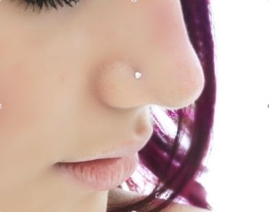 Small Stud Right Nose Piercing
