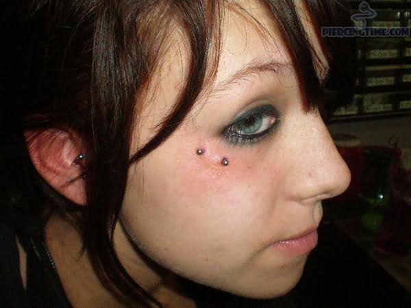 Surface Barbell Teardrop Piercing For Girls