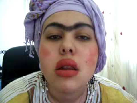 Woman With Funny Makeup Face