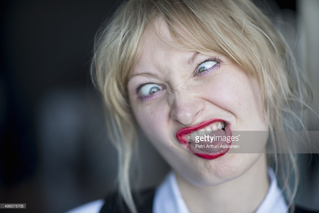Young Woman Making Funny Face