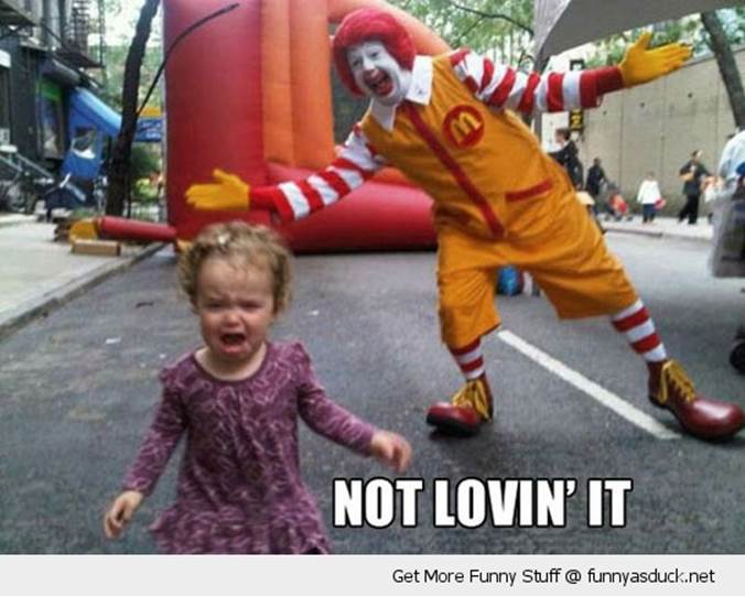 Not Lovin' It Funny Scary Picture