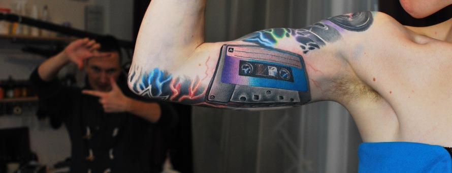 25 Cassette Tattoo Images, Pictures And Ideas