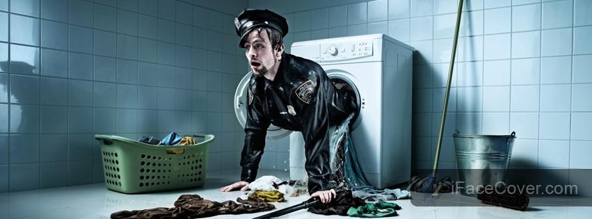 Cop Funny Wash Picture