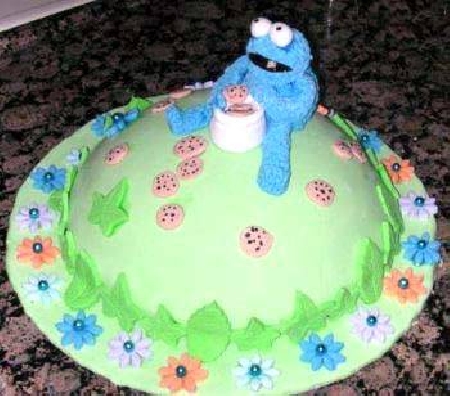 Frog On Cake Funny Picture