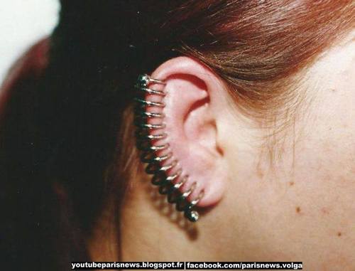 Full Ear Spiral Piercing Picture