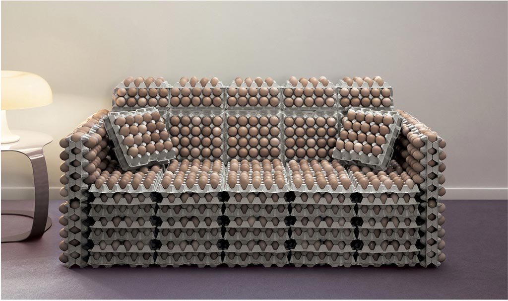 Funny Amazing Eggs Sofa Picture