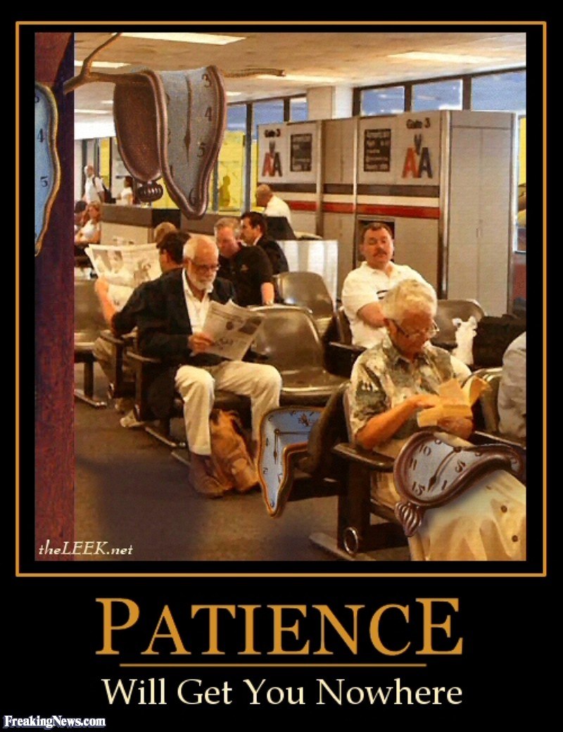 Funny American Patience At Airport