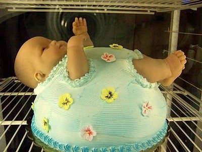 Funny Baby Statute Cake