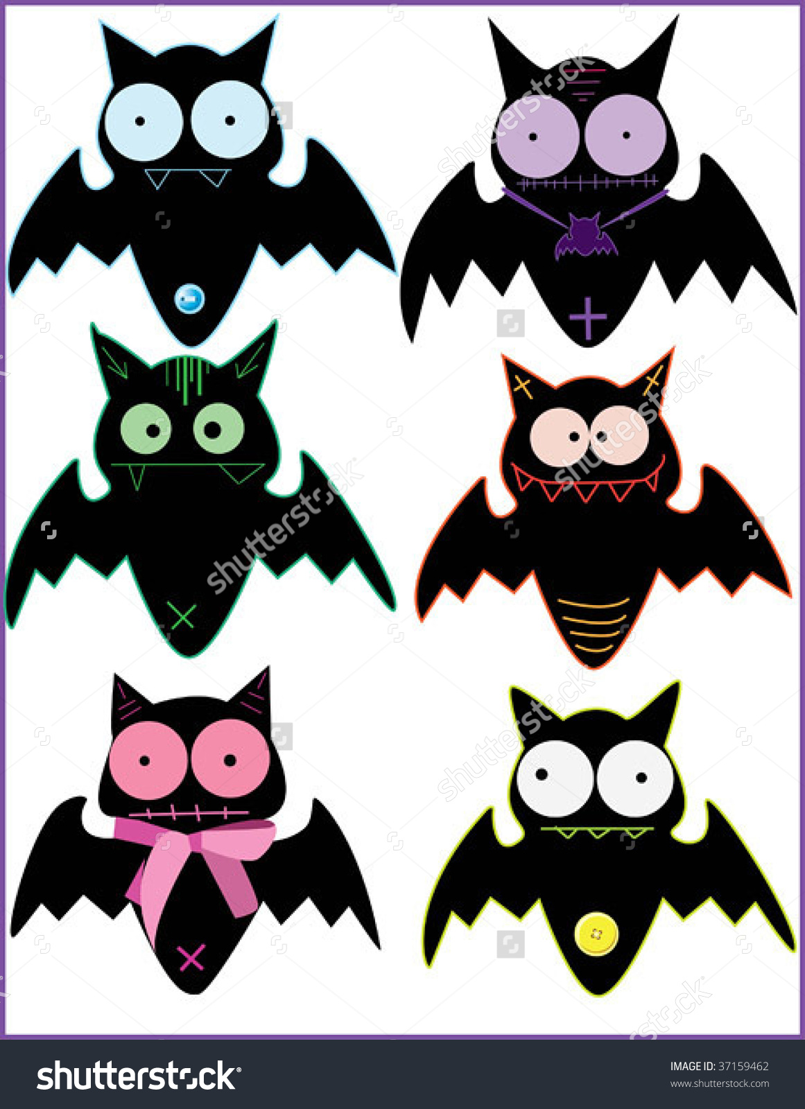 Funny Bats Clipart Image