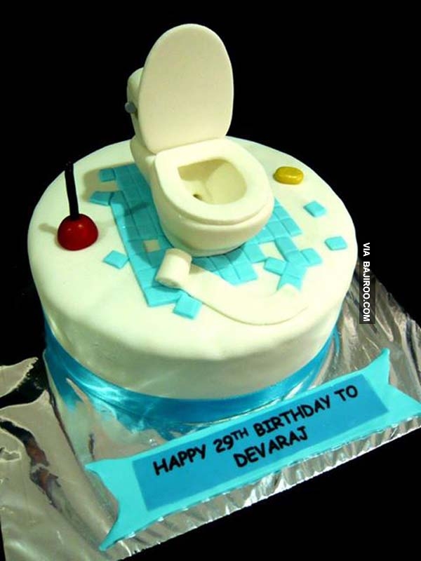 Funny Cake With Toilet Designs
