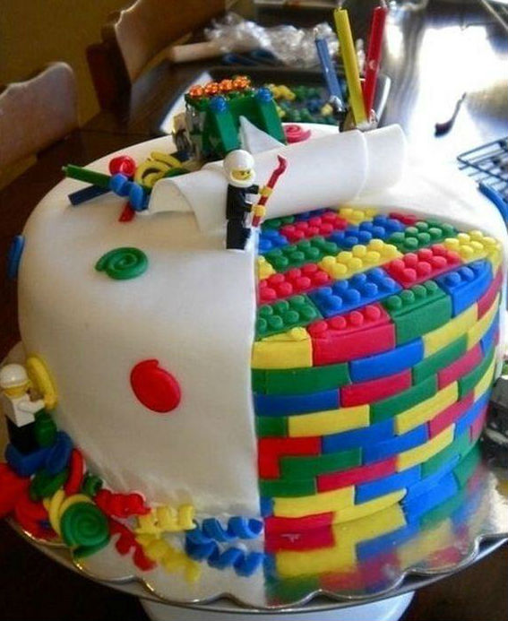 Funny Lego Cake Picture