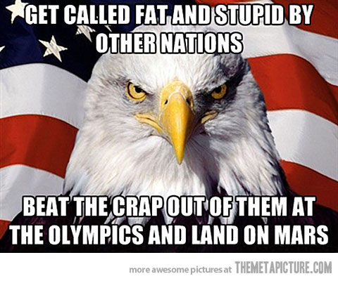 Get Called Fat And Stupid By Other Nation Funny American Bird