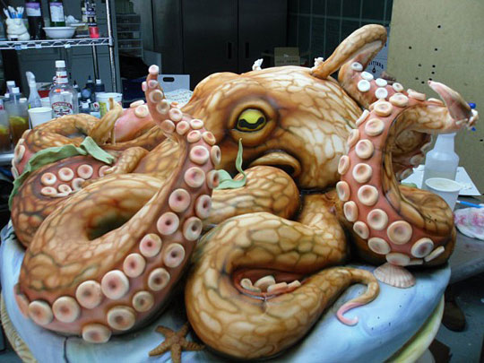 Giant Octopus Funny Cake Picture