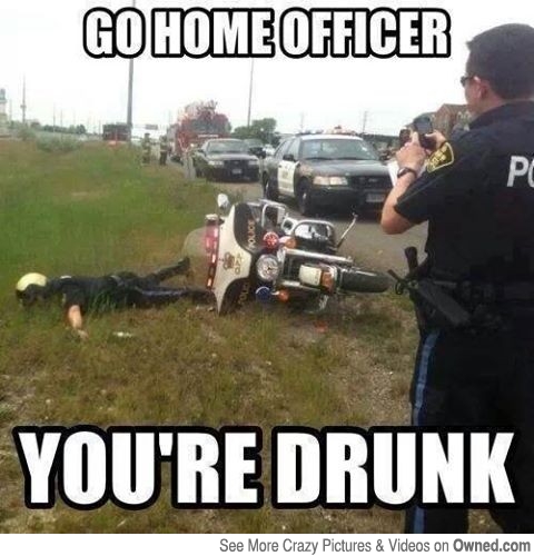 Go Home Officer You Are Drunk Funny Cops Meme