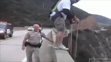 Greatest Escape From Cop Funny Gif