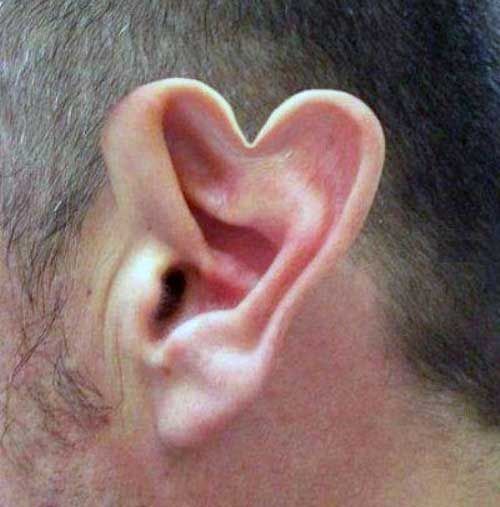 Heart Shape Funny Ear