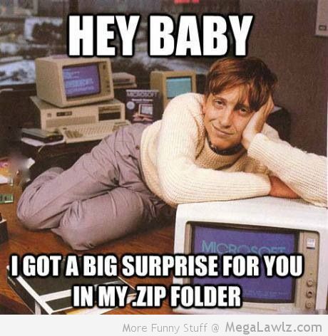 Hey Baby I Goat A Big Surprise For You In My .Zip Folder Funny Amazing Meme