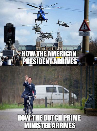 How The American President Arrives Funny Image