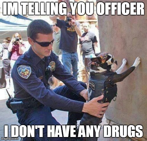 I Am Telling You Officer I don't Have Any Drugs Funny Meme