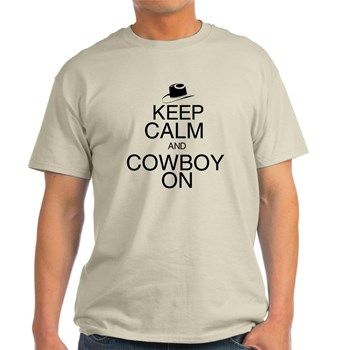 Keep Calm and Cowboy On T-Shirt Funny Image