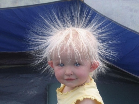 Kid With Funny Awesome Hairstyle